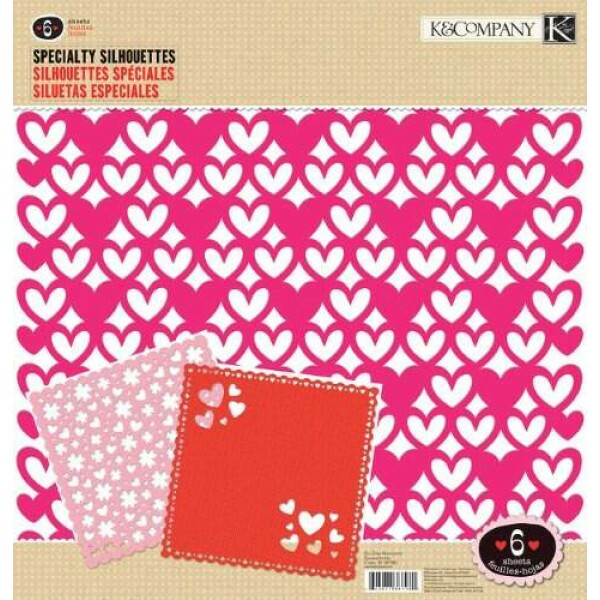Kit Specialty Silhouettes com 6 Folhas 30,5x30,5