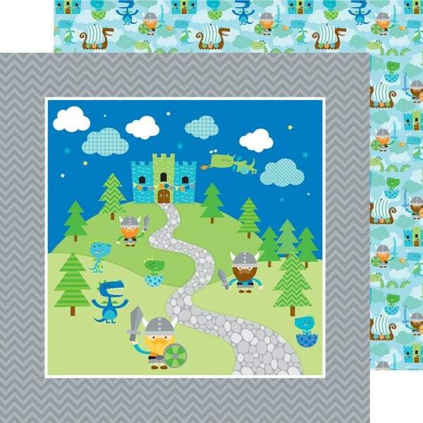 Kit Paper Pack - Dragon Tails - 30,5 x 30,5 c/ 12 Folhas - Doodlebug Design inc