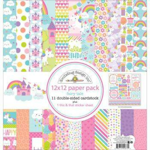 Kit Paper Pack - Fairy Tales - 30,5 x 30,5 c/ 12 Folhas - Doodlebug Design inc