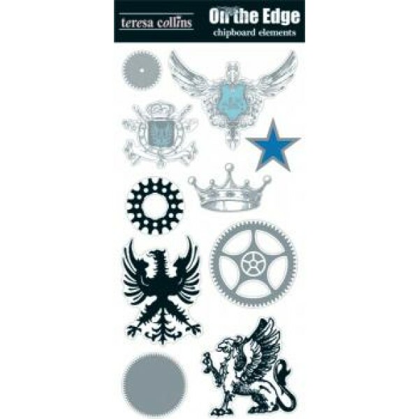 Acess�rios Chipboard Elements - On The Edge - Teresa Collins