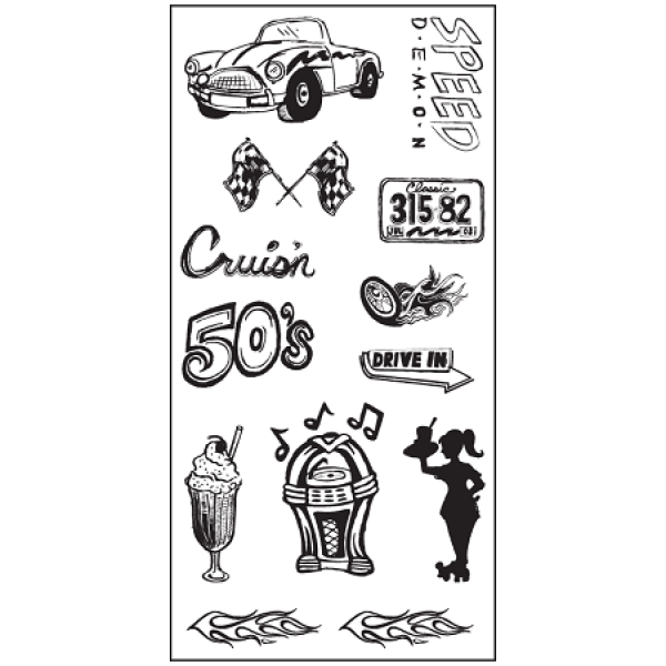 Carimbo - Twist n Shout Clear Stamps - Fiskars