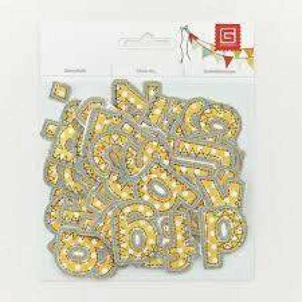 Adesivo Letras - Printed Chipboard Alphas - Serendipity & Shine On