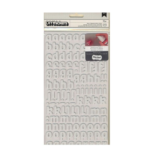 Adesivo Alfabeto - Fabric chipboard - American Crafts