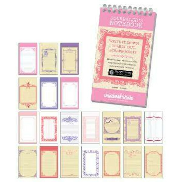 Bloco com folhas Texturizadas - Journalers Notebook - Pink