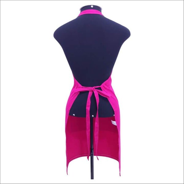 Avental de Algod�o com Bolso - I Love Artesanato - Pink