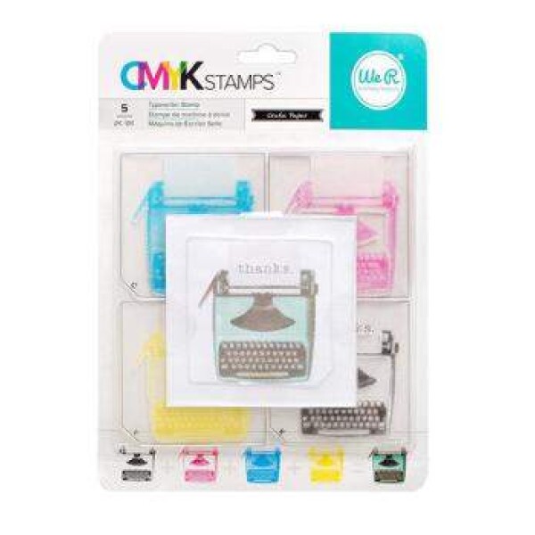 Carimbo CMYK Stamps - Typewriter - We R Memory Keepers