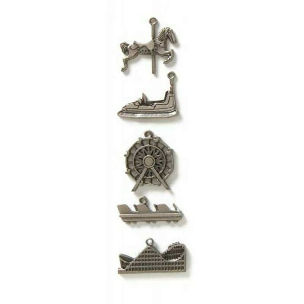 Apliques em Metal - Mini Charms - Amusement Park