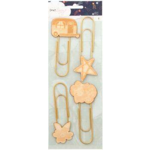 Paper Clips Gigante - Wood Icon Paper Clips - Dear Lizzy c/ 4 unidades