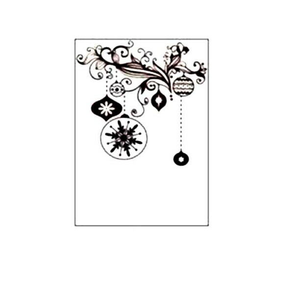 Placa de Emboss - Art e Montagem - Decora��o de Natal - 15cm x 10,6cm