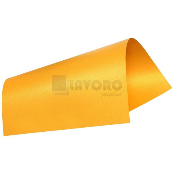 Papel Perolizado Relux - Ouro Amarelo 180g A3 -12 Folhas