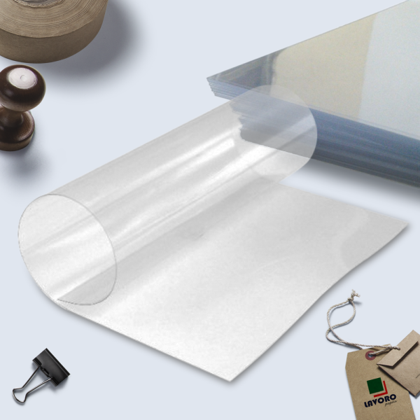 Folha de Acetato Transparente 20 Micras 30,5x30,5 - 06 Folhas