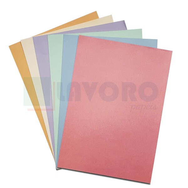Papel Color Plus 180g A4 - Kit Cores Claras - 54 Folhas