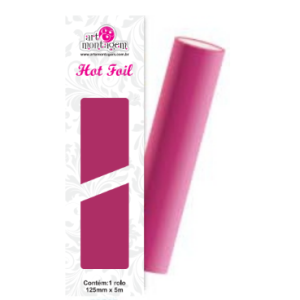 Folha Hot Foil Pink 125mm c/5m