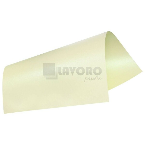 Papel Perolizado Relux - Moscatel 180g 30,5x30,5 - 18 Folhas