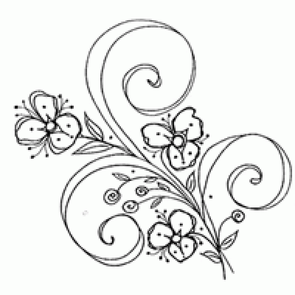 Carimbo Floral 05