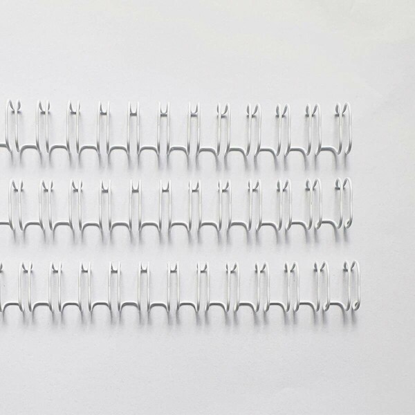 Espiral Wire-o Anel Duplo Branco 7/16 com 10 unidades - Passo 3 x 1
