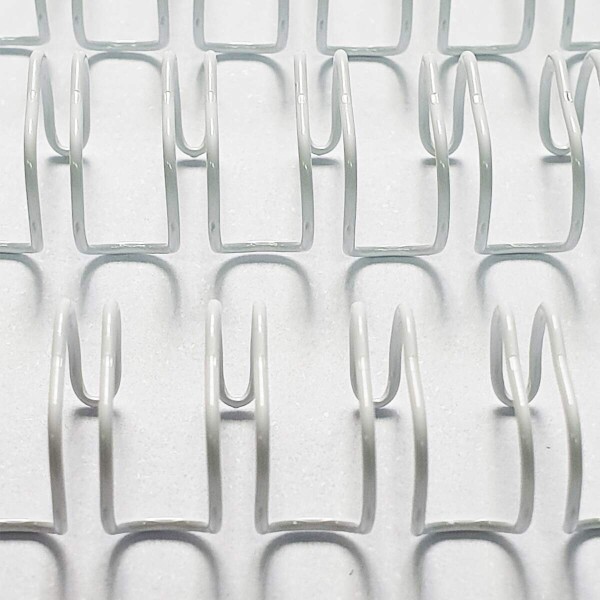 Espiral Wire-o Anel Duplo Branco 7/16 com 10 unidades - Passo 3 x 1