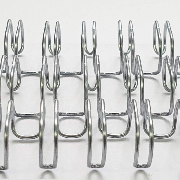 Espiral Wire-o Anel Duplo Prata 5/16 com 10 unidades - Passo 3 x 1