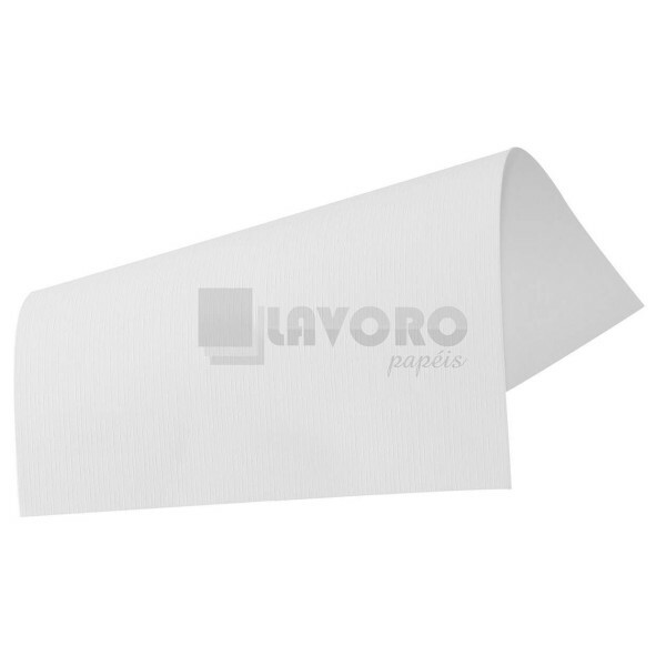 Papel Texturizado Telado Branco 180g - 30,5x30,5 - 30 Folhas (Evenglow Opalina)