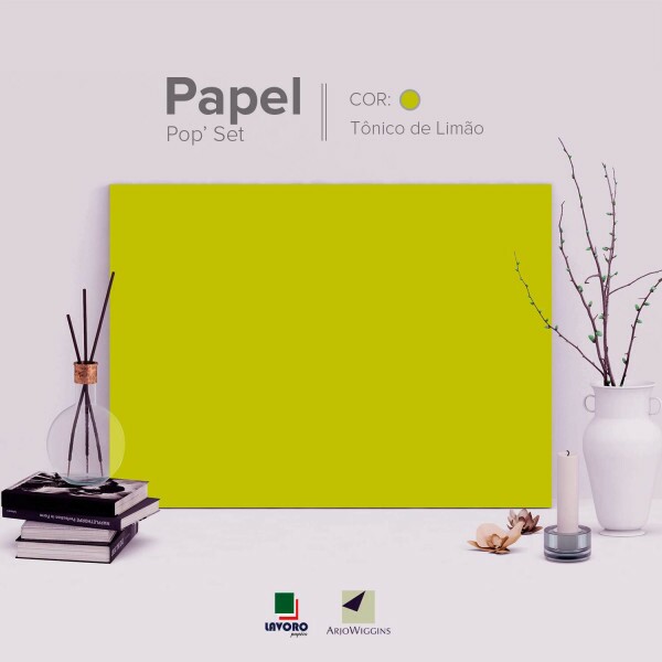 Papel Pop Set - Lime Tonic 170g A4 - 27 Folhas