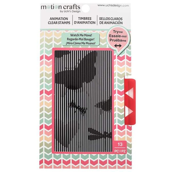 Carimbos de Estampas Animadas - Motion Crafts - Borboletas
