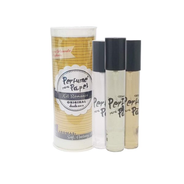 Kit Perfume para Papel Romance - 3 Aromas de 15 ml cada