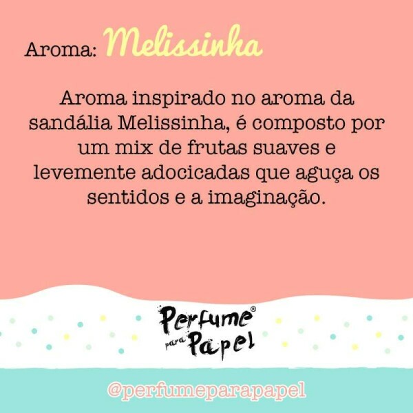 Perfume para Papel - Aroma Melissinha 30ml + Embalagem Colecion�vel