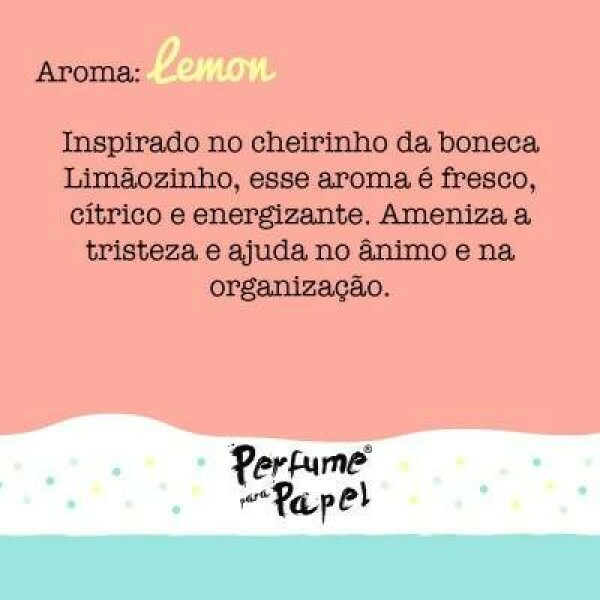 Perfume para Papel - Aroma Lemon 30ml + Embalagem Colecionvel