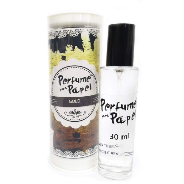 Perfume para Papel - Aroma Gold 30ml + Embalagem Colecion�vel