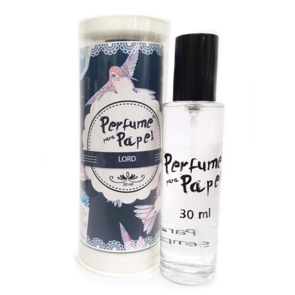 Perfume para Papel - Aroma Lord 30ml + Embalagem Colecion�vel