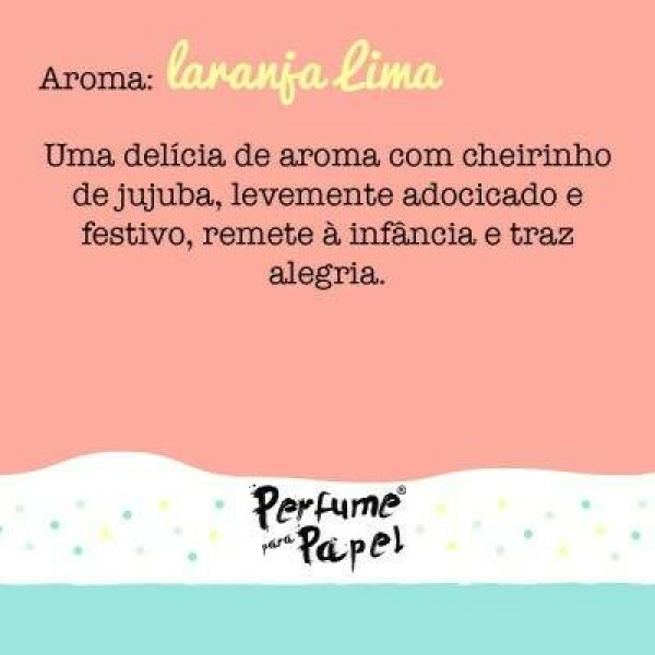 Perfume para Papel - Aroma Laranja Lima 30ml + Embalagem Colecion�vel
