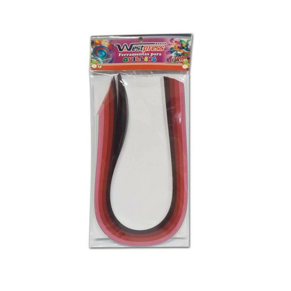 Papel para Quilling - Vermelho - Westpress