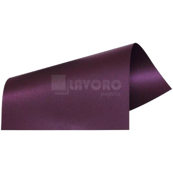 Papel Perolizado Marsala 180g A4 c/ 09 Unidades - Metallik