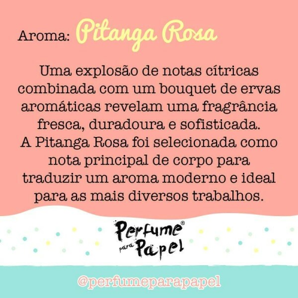 Perfume para Papel - Aroma Pitanga Rosa 30ml + Embalagem Colecionvel