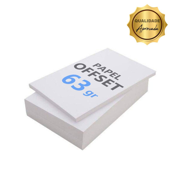 Papel Offset Sulfite 63g A4 - 125 Folhas