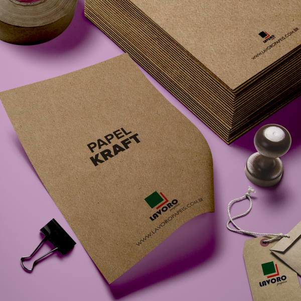 Papel Kraft 240gr 30,5x30,5 - 50 Folhas