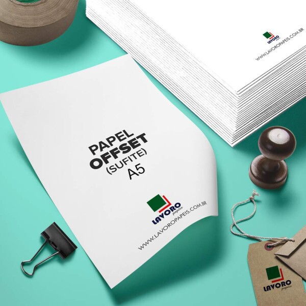 Papel Offset Sulfite 90g A5 - 250 Folhas