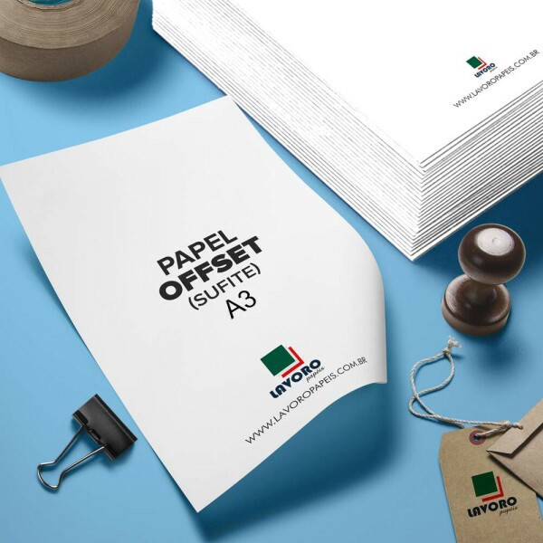 Papel Offset Sulfite 180g A3 - 100 Folhas