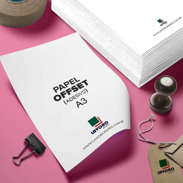 Papel Offset Adesivo A3 - 25 Folhas