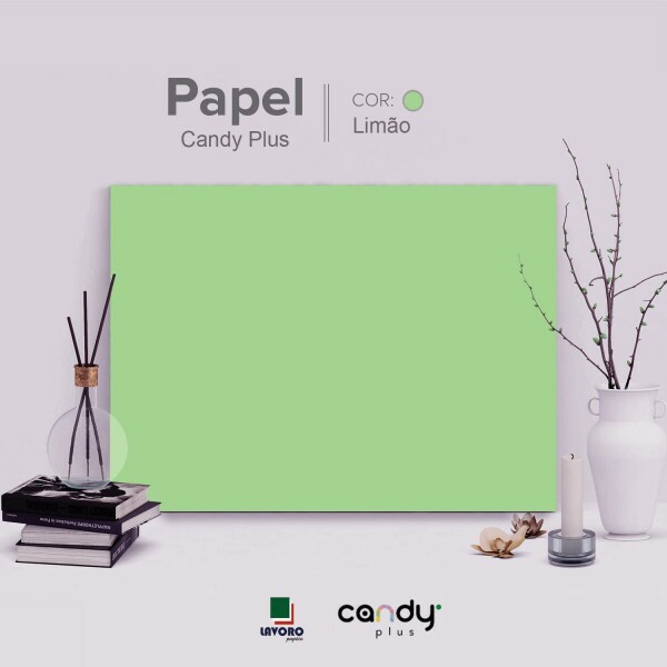 Papel Candy Plus 180g A3 - Limo (Veneza) - 28 Folhas