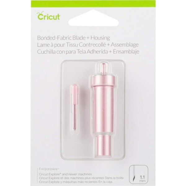 Kit Lmina de Tecido Cricut Explore 1.1mm - Bonded-Fabric Blade + Housing