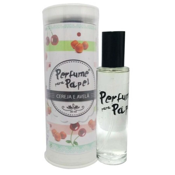 Perfume para Papel - Aroma Cereja e Avel 30ml + Embalagem Colecionvel