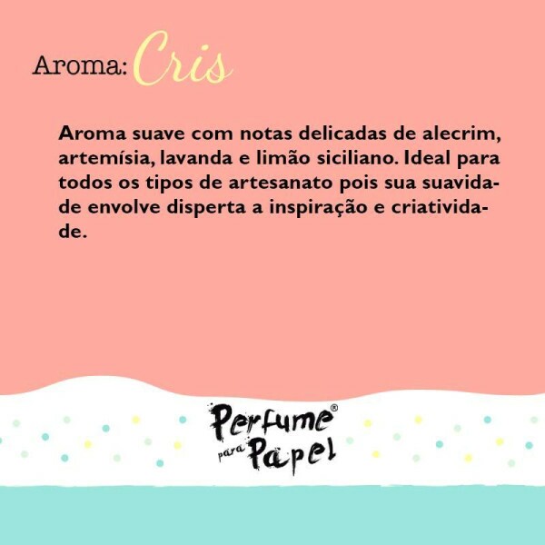 Perfume para Papel - Aroma Cris 30ml + Embalagem Colecionvel