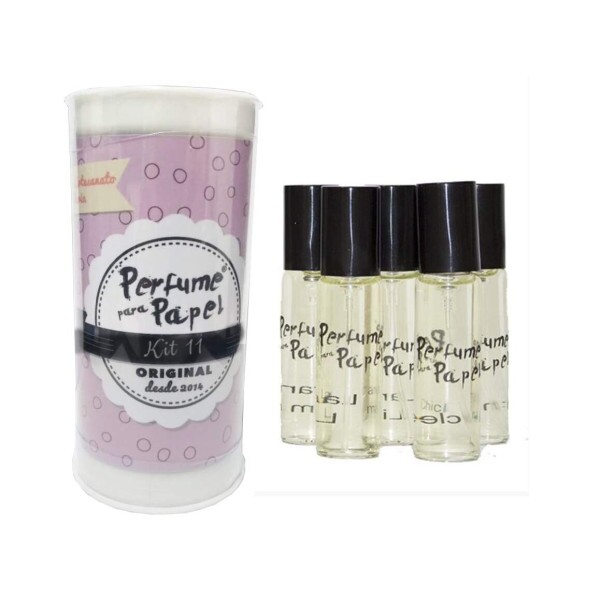 Kit Perfume para Papel N 11 - 5 Aromas 15 ml cada + Latinha