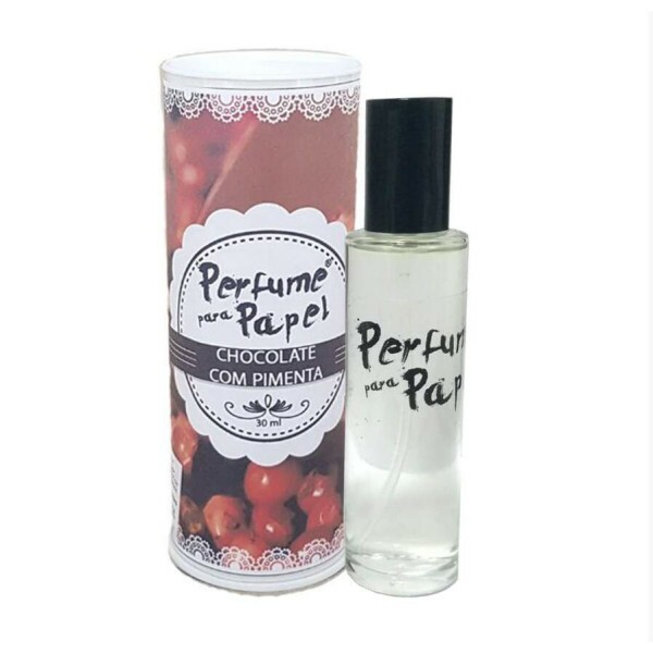 Perfume para Papel - Aroma Chocolate com Pimenta 30ml + Embalagem Colecionvel