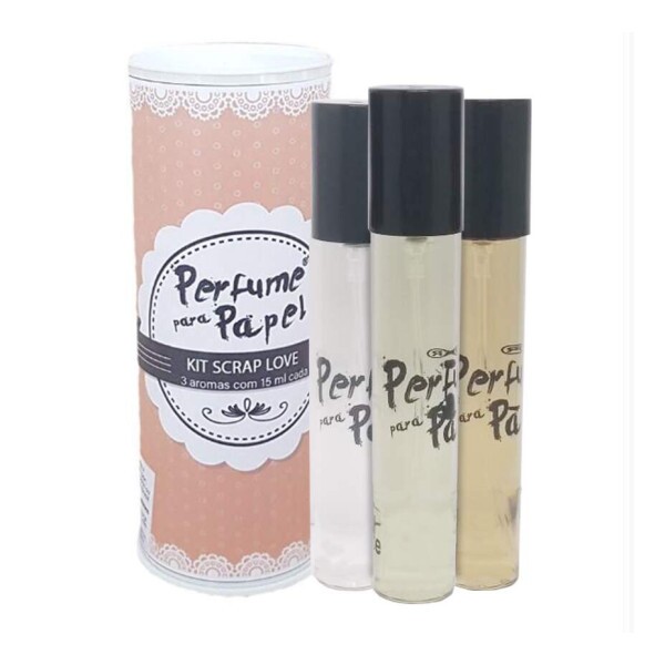 Kit Perfume para Papel Scrap Love - 3 Aromas de 15 ml cada