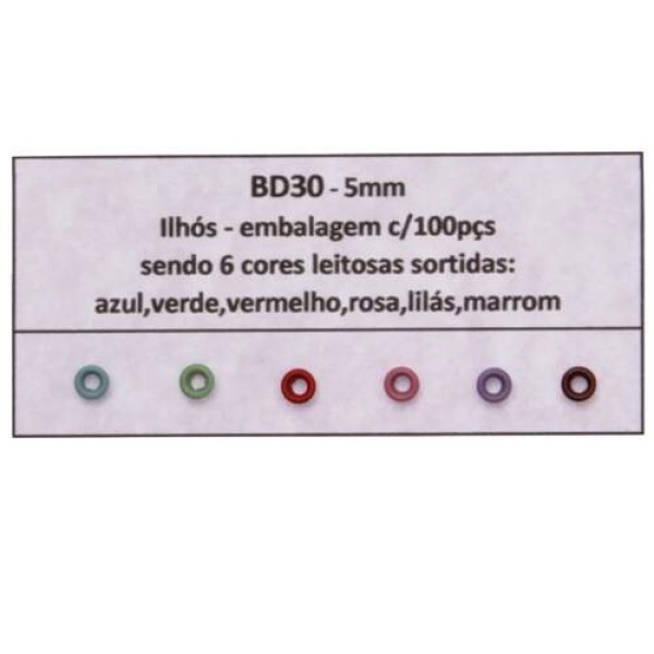 Kit de Ilh�ses Sortidos 8mm c/ 50 pe�as