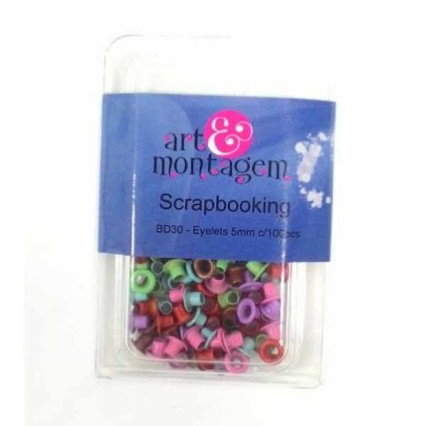 Kit de Ilh�ses Sortidos 5mm c/ 100 pe�as