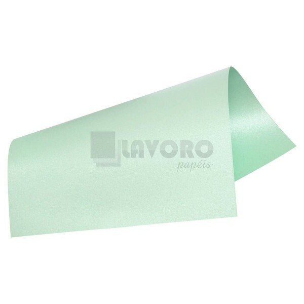 Papel Perolizado Criacor - P�rola Orvalho 180g 30,5 x 30,5 - 18 Folhas