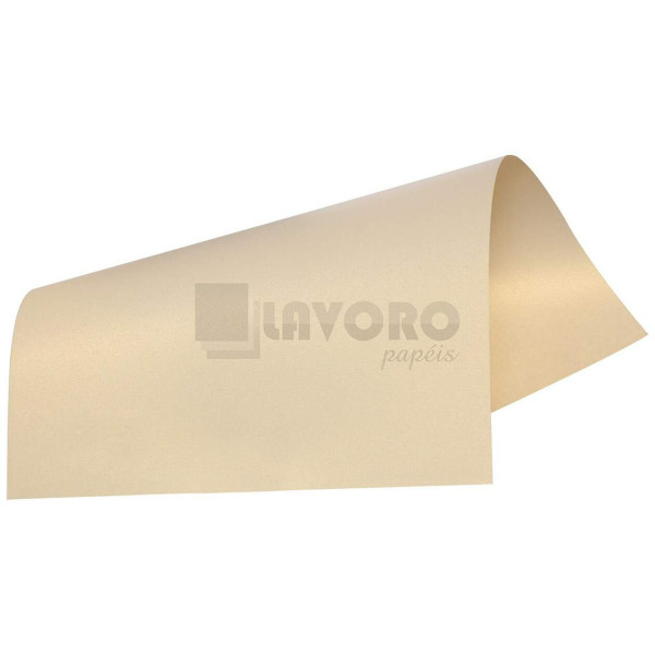 Papel Perolizado Relux - Champagne 180g 30,5x30,5 - 18 Folhas